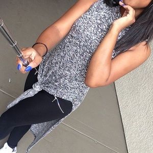 Long side slit shirt